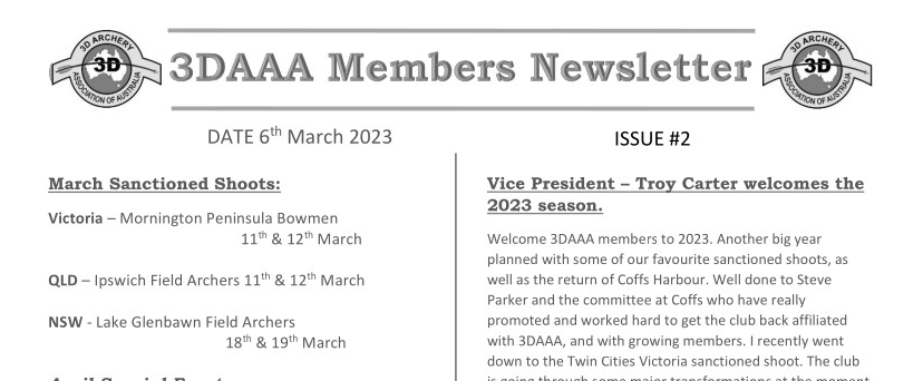 Members Newsletter #2 March 2023